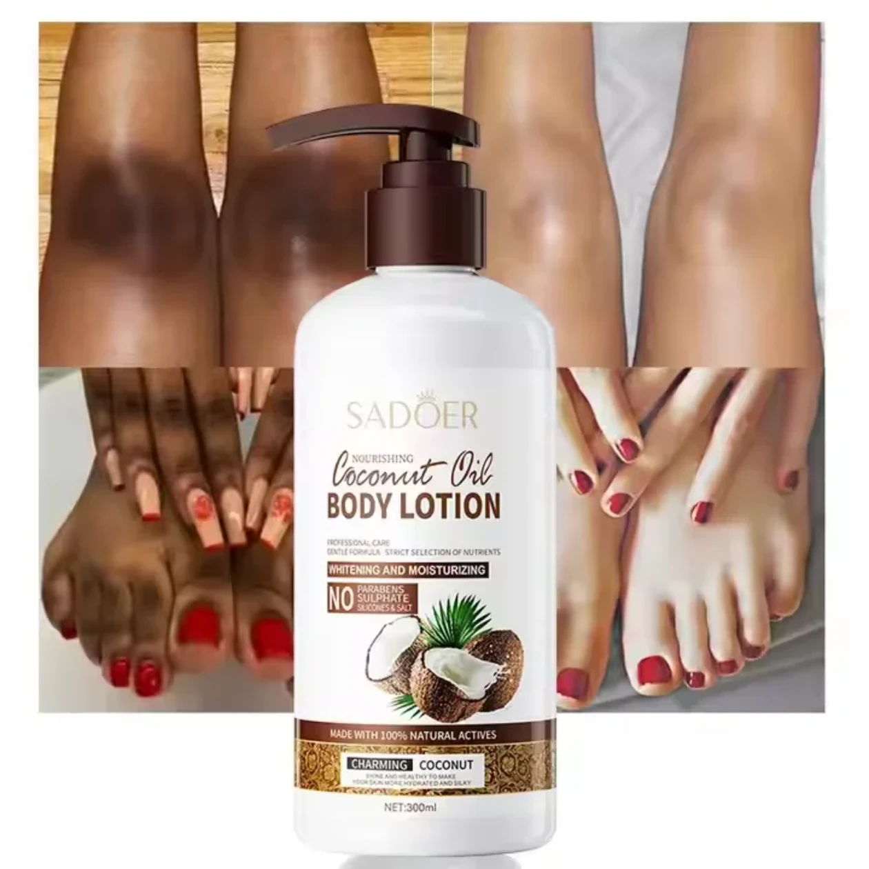 Coconut oil body lotion