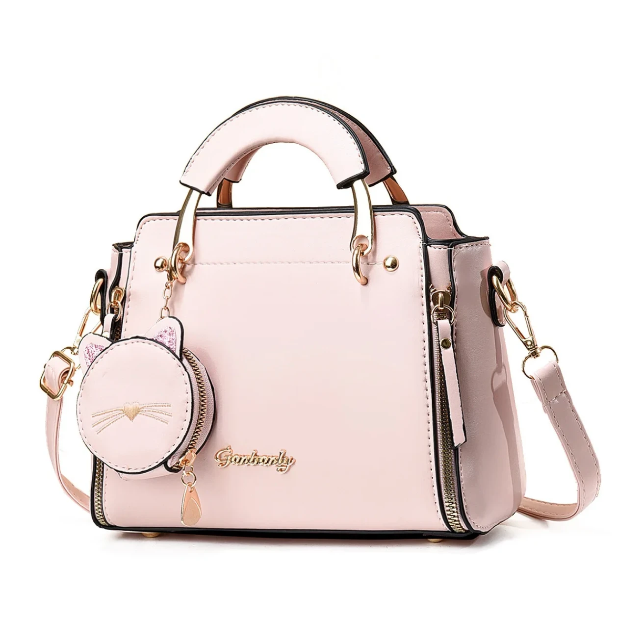 Women's Leather Handbag with Coin Purse