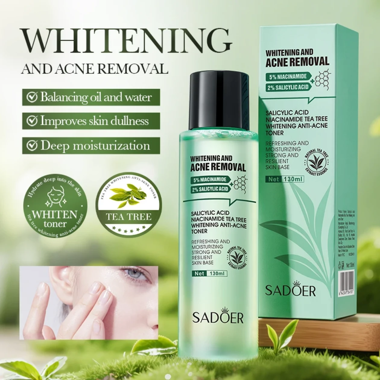 Whitening and Acne Removal Toner 130ml