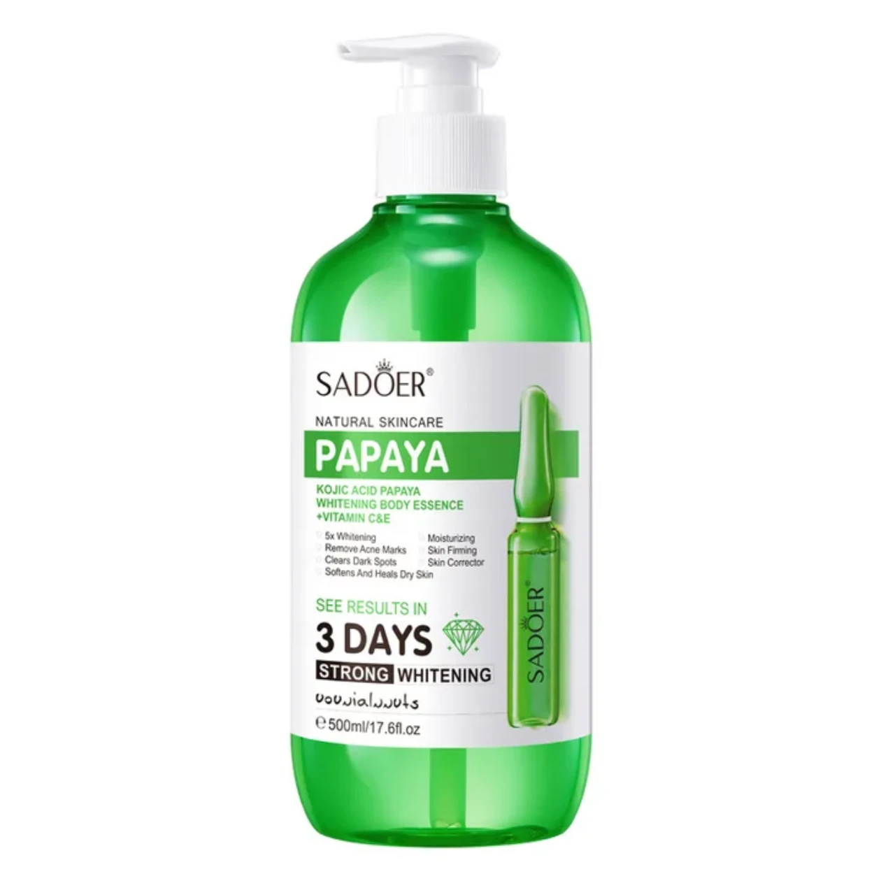 Sadoer Papaya Whitening Body Essence 500ml
