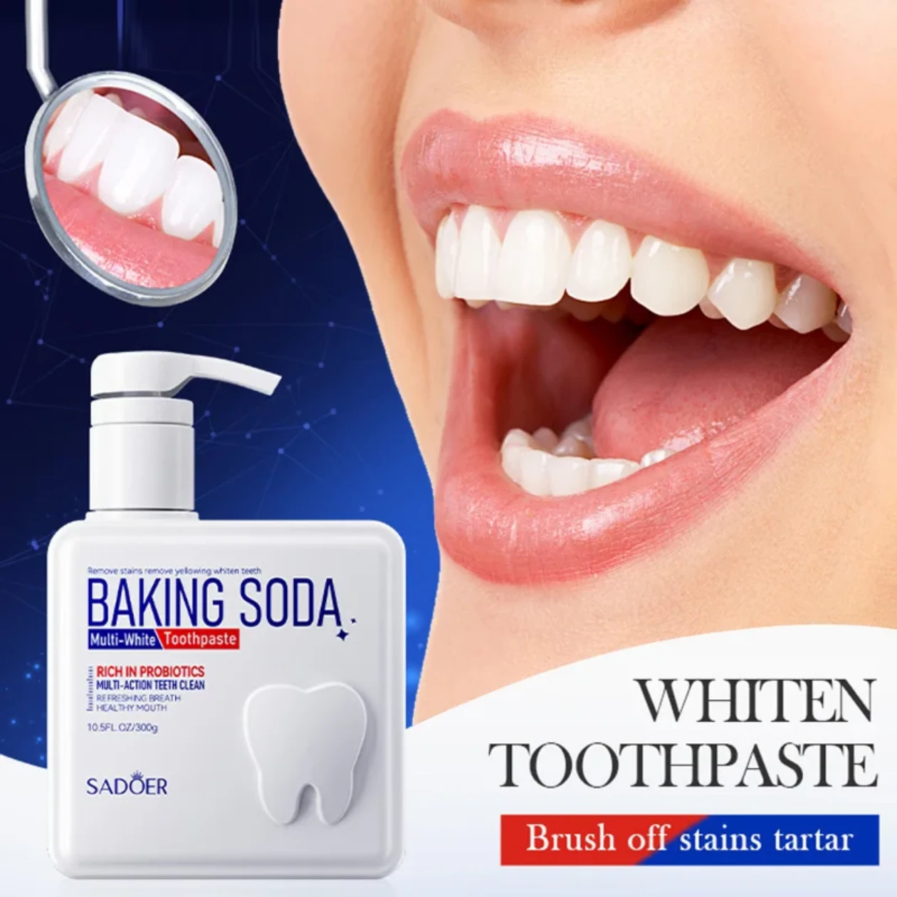 Baking Soda Toothpaste Pump