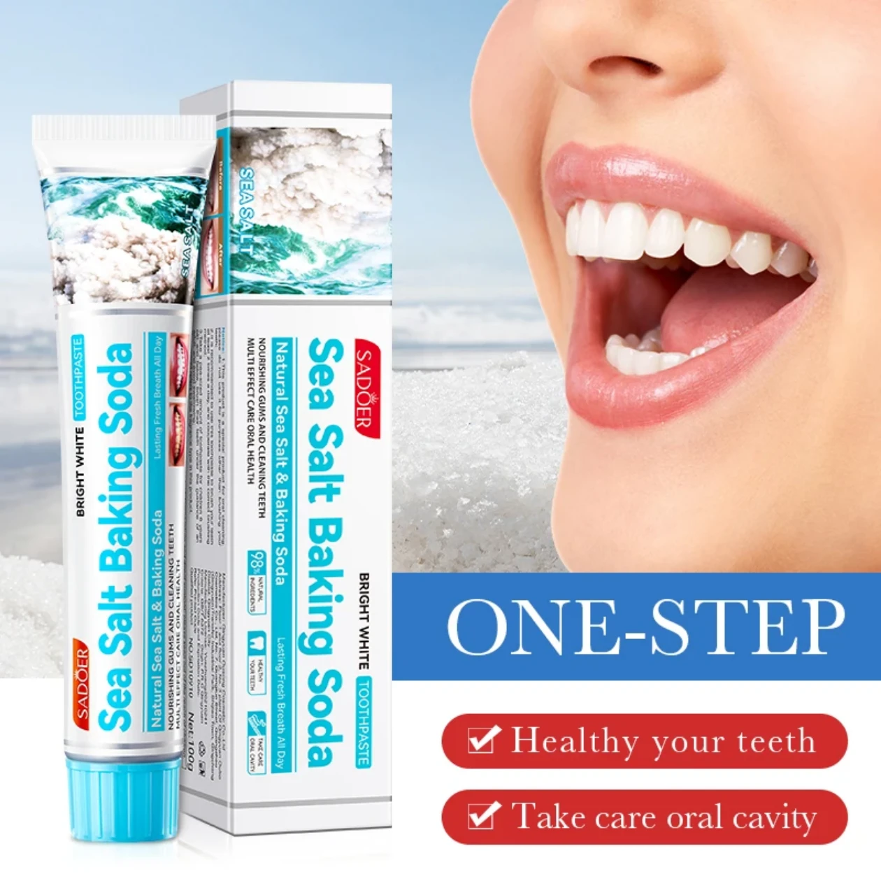 Sea Salt Baking Soda Toothpaste